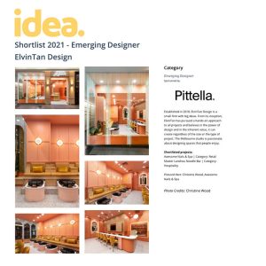 Idea Awards 2021 - Finalist - Emerging Designer