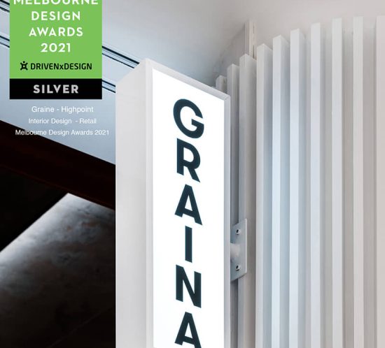 Melbourne Design Awards 2021 - Silver Winner - Graina